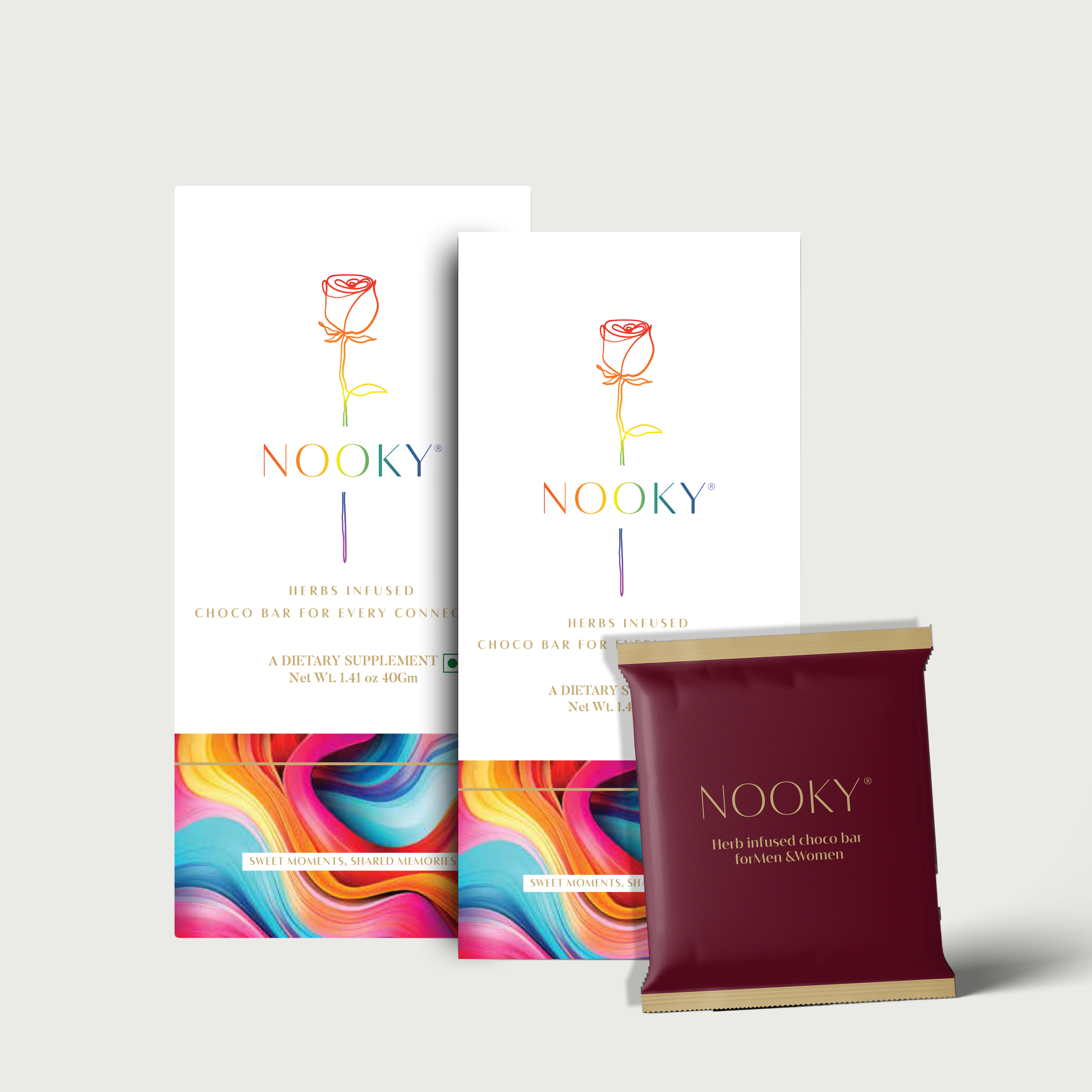Nooky LGBTQ+- 2-In-1 Intimacy Aphrodisiac Chocolate Them