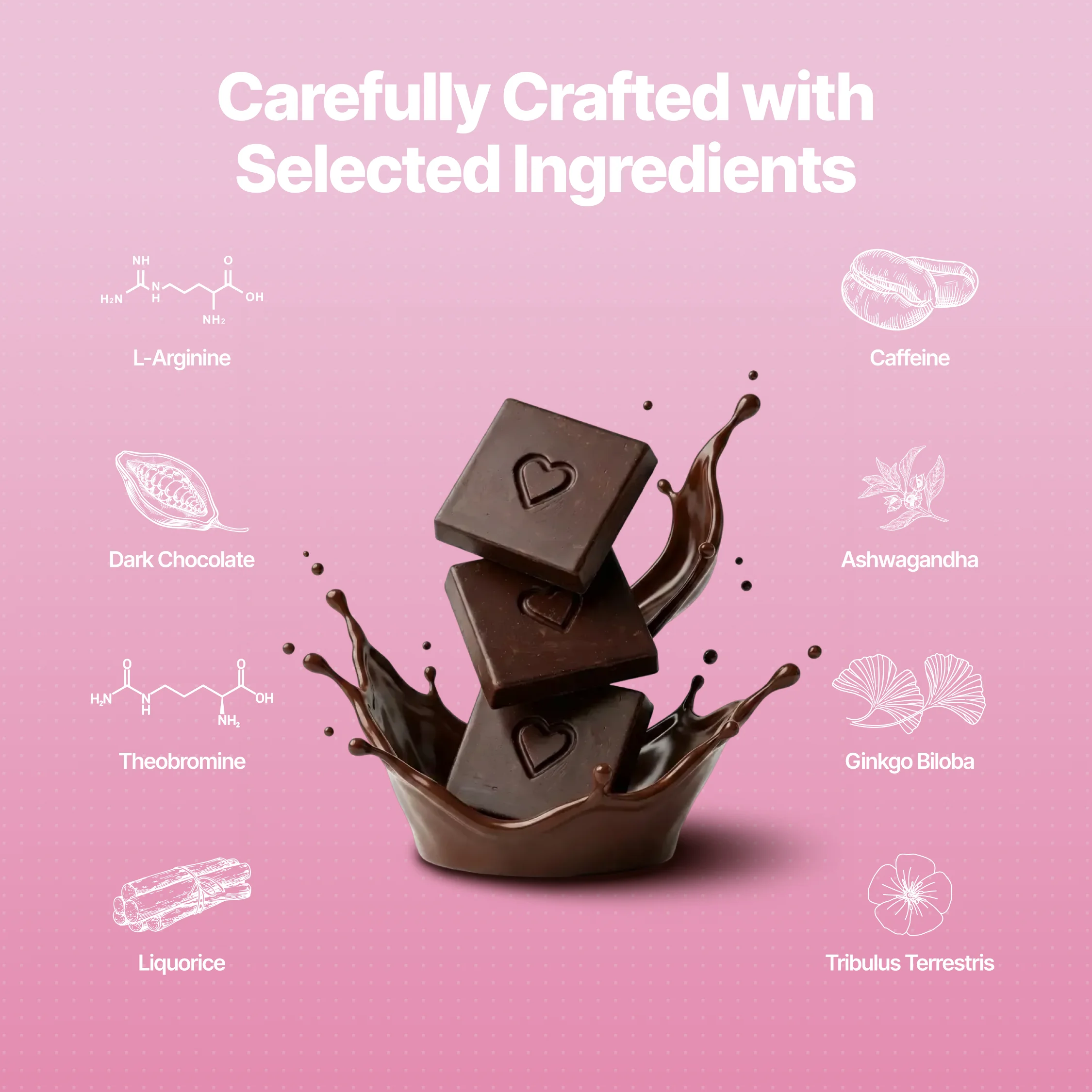 Nooky Valentine Edition Gift kit | Herb Infused Choco Bar for Couples + Saucy Cards