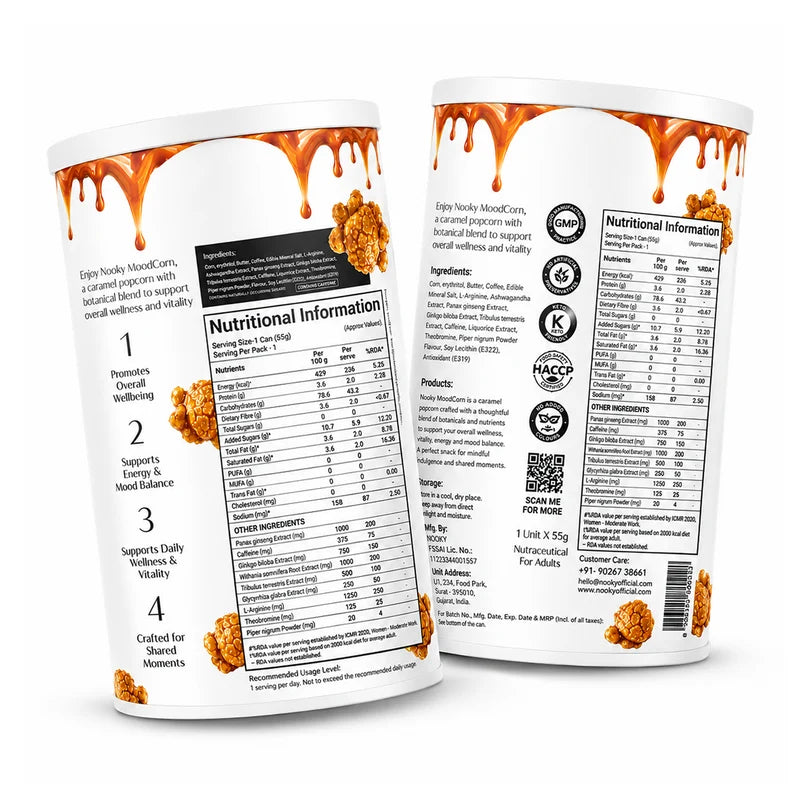 Nooky Moodcorn Herb-infused Caramel Popcorn For Couples