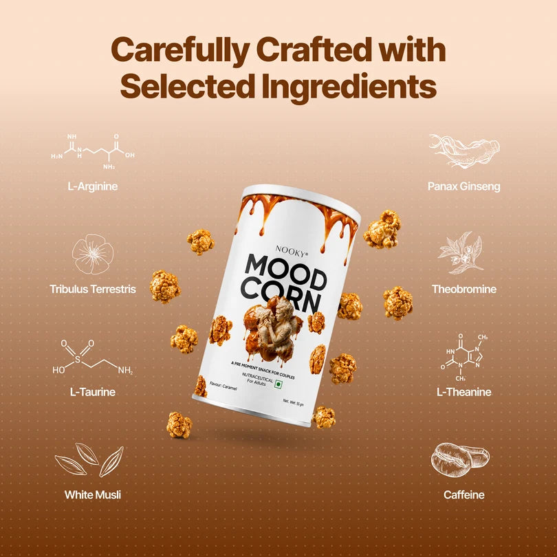 Nooky Moodcorn Herb-infused Caramel Popcorn For Couples