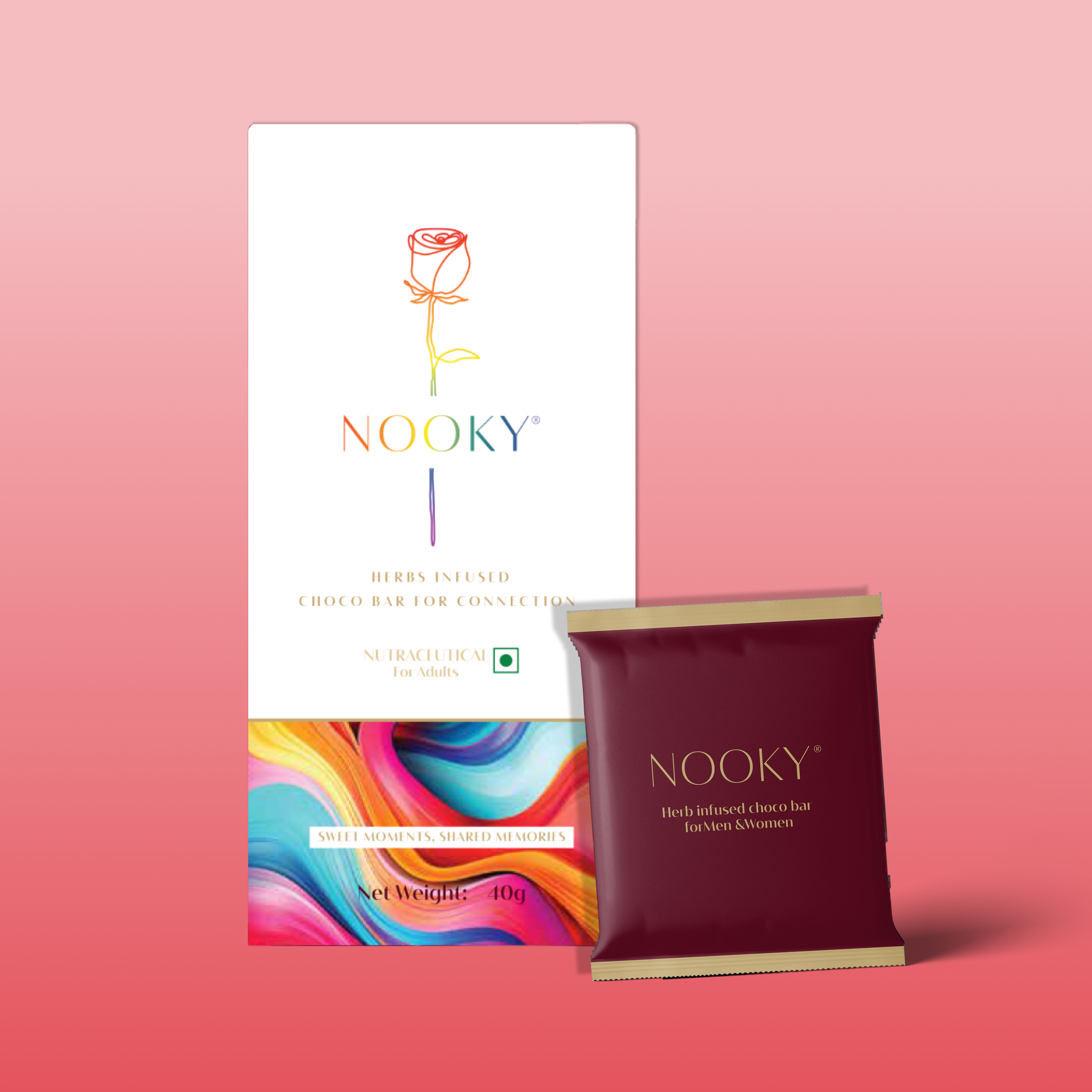 Nooky LGBTQ+- 2-In-1 Intimacy Aphrodisiac Chocolate Them