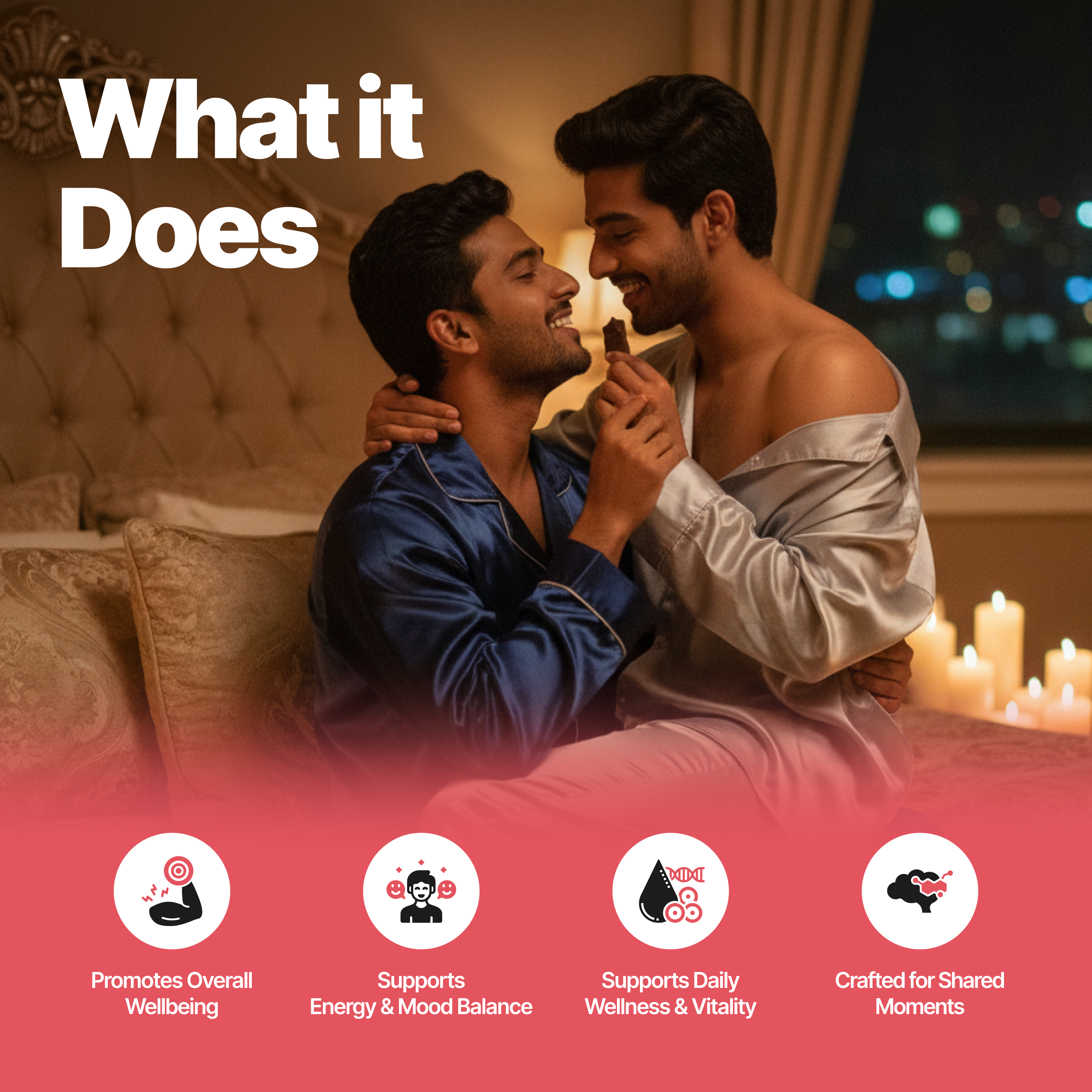 Nooky LGBTQ+- 2-In-1 Intimacy Aphrodisiac Chocolate Them
