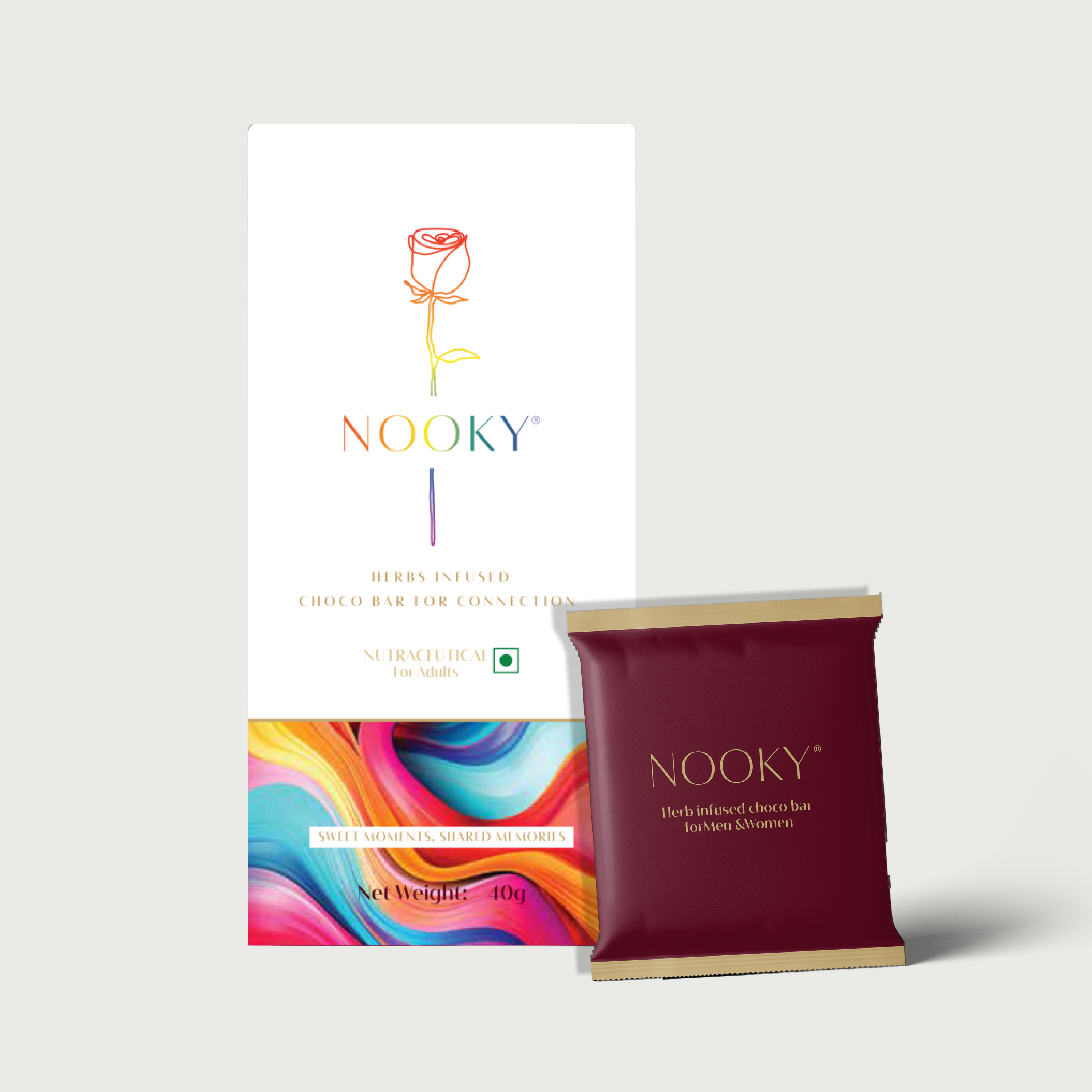 Nooky LGBTQ+- 2-In-1 Intimacy Aphrodisiac Chocolate Them
