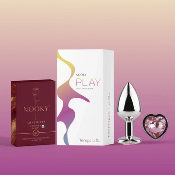 Nooky Tempt 2-in-1 Kit | Metal Plug & Chocolate - Try Nooky